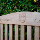 carved-crest-wooden-benches-makemesomethingspecial.com