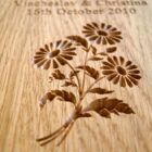 carved-daisy-motif-in-oak-makemesomethingspecial.co.uk