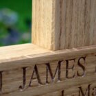 personalised-oak-memorial-cross-makemesomethingspecial.com