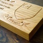 oak engraved wooden plaque